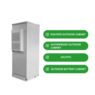 Solar outdoor power cabinet with storage capacity of 6 kWh